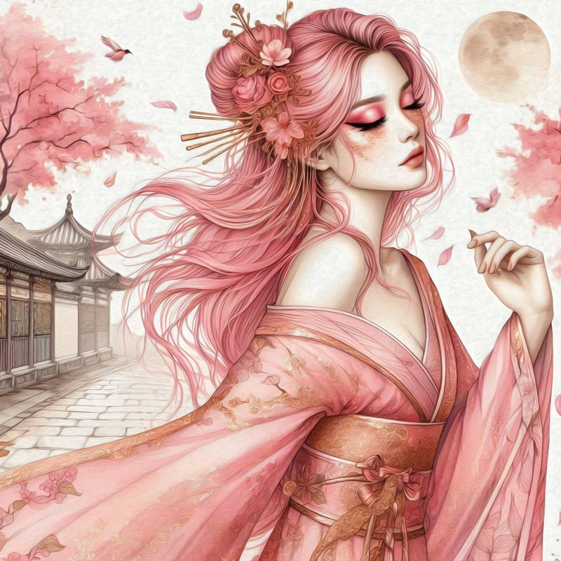 WOMAN IN SPRING 7 BY AI