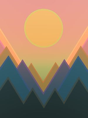 PÔR DO SOL NAS MONTANHAS 2