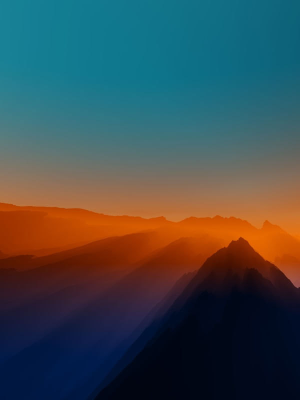BELO ENTARDECER NAS MONTANHAS 2