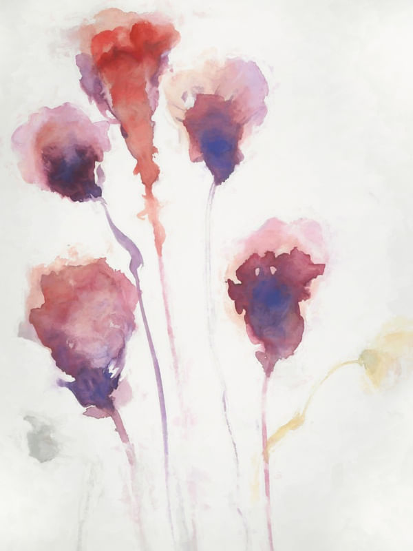FLORES AQUARELADAS 2