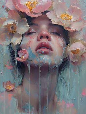 MULHER E FLORES 2 BY AI