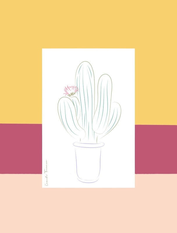 LINE ART CACTO