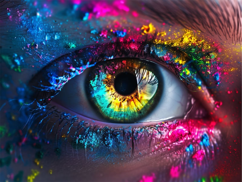 OLHAR MULTICOLORIDO BY AI