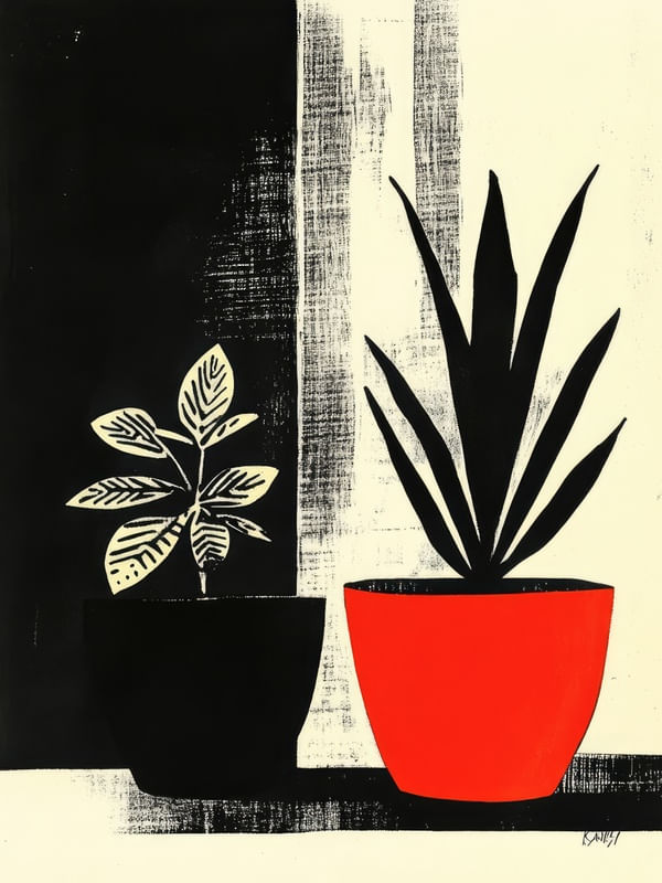 ABSTRACT PLANT 1 BY AI