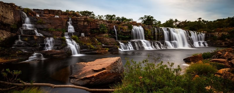 A CACHOEIRA GRANDE AO ENTARDECER