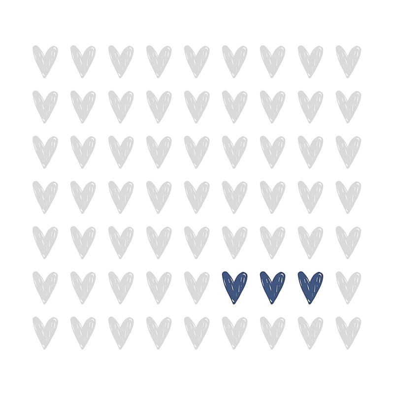 FAMILY OF THREE - BLUE
