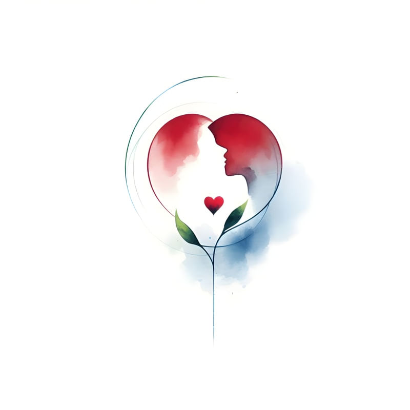 ARTE DO AMOR MINIMALISTA BY AI