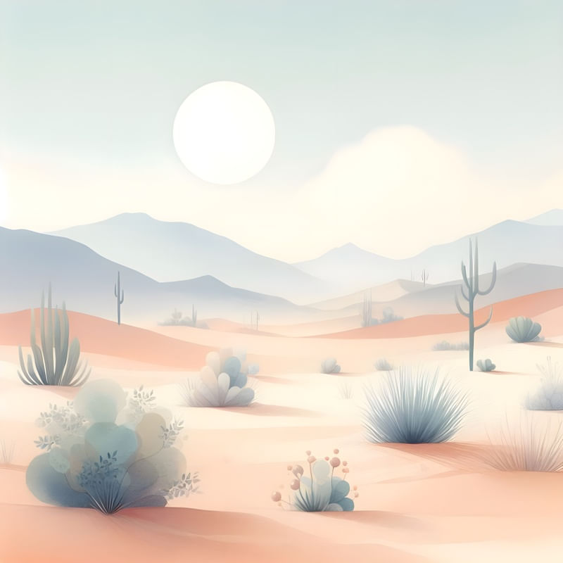 ARTE MINIMALISTA O DESERTO BY AI