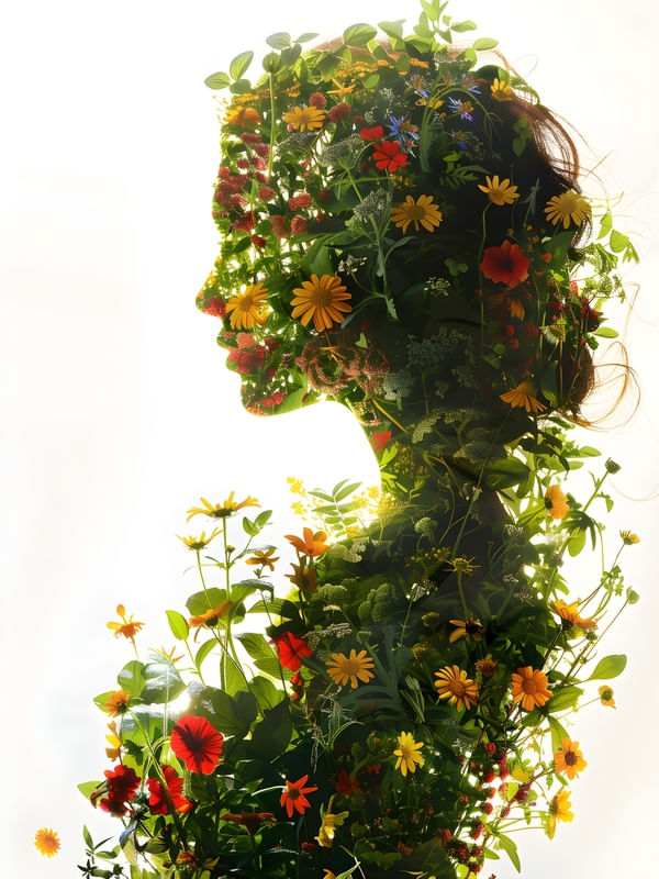 FLORAL WOMAN - 33A - BY AI