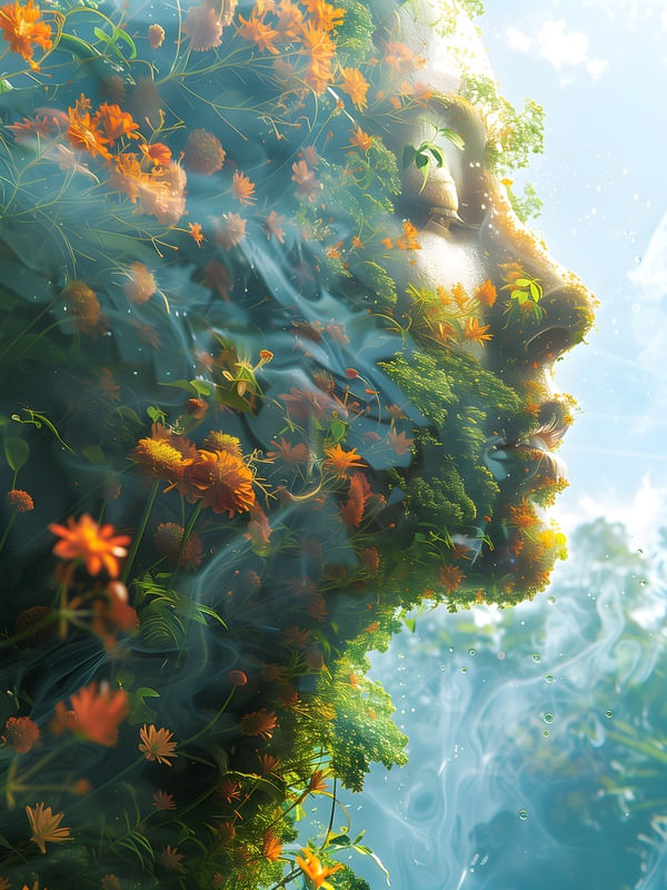 FLORAL WOMAN - 34A - BY AI