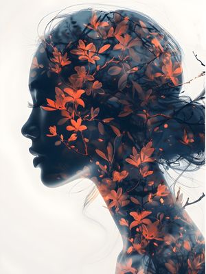 FLORAL WOMAN - 13A - BY AI