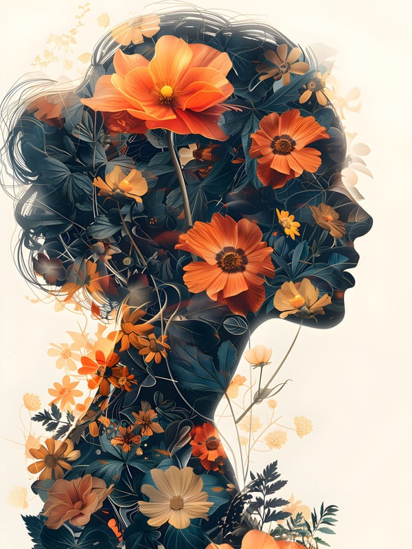 FLORAL WOMAN - 20A - BY AI