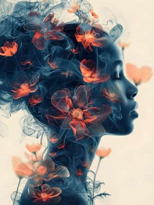 FLORAL WOMAN - 25A - BY AI