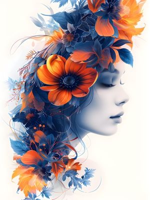 FLORAL WOMAN - 26A - BY AI