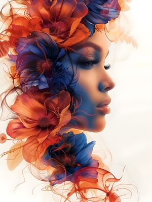 FLORAL WOMAN - 27A - BY AI
