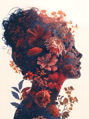 FLORAL WOMAN - 29A - BY AI