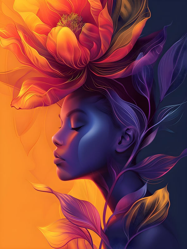FLORAL WOMAN - 31A - BY AI