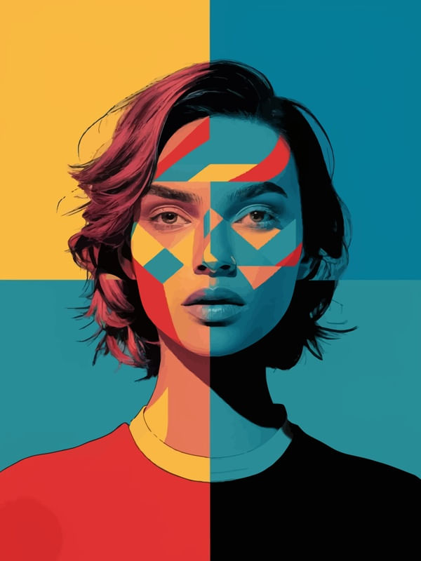 SKIN FRAGMENTS AND COLORS BY AI