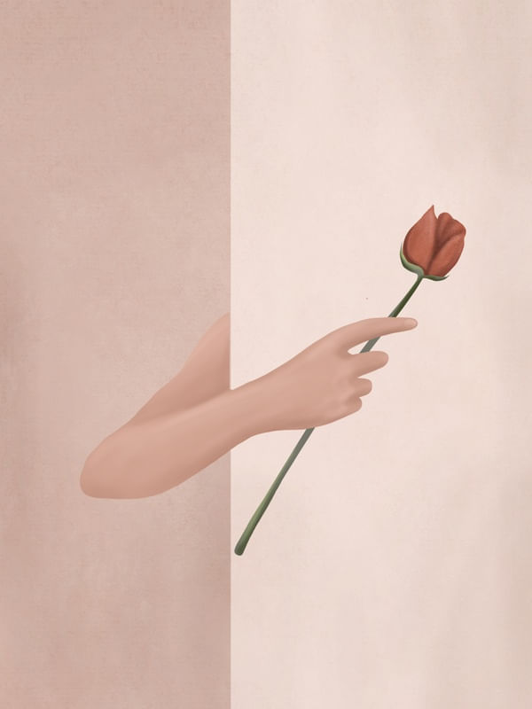 ONE ROSE FLOWER