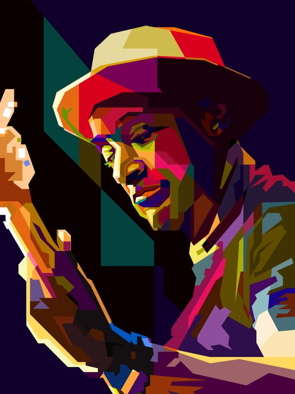 MARKUS MILLER JAZZ BASS MUSICIAN POP ART WPAP