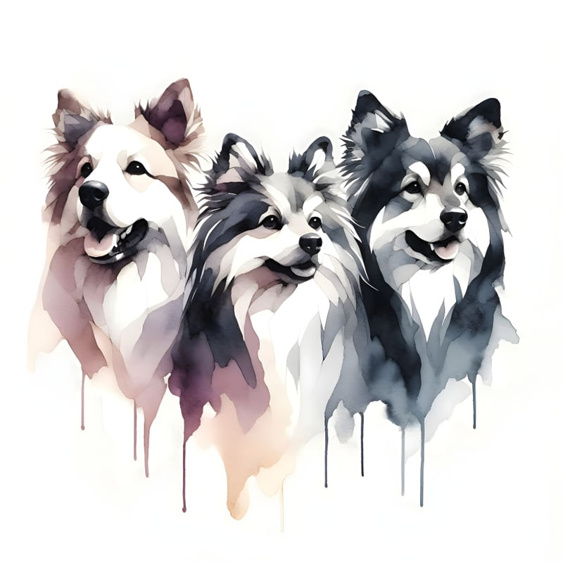 OS CACHORROS EM AQUARELA BY AI
