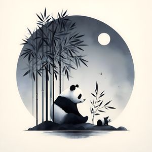 OS PANDAS EM AQUARELA BY AI