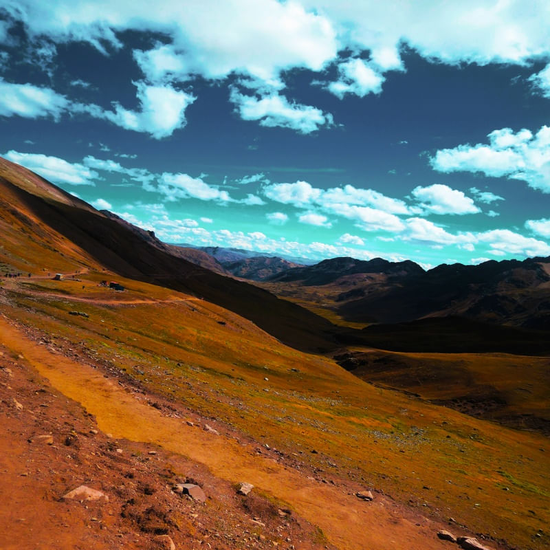RAINBOW MOUNTAIN 1 MONTANHAS COLORIDO QUADRADO FOTOGRAFIA