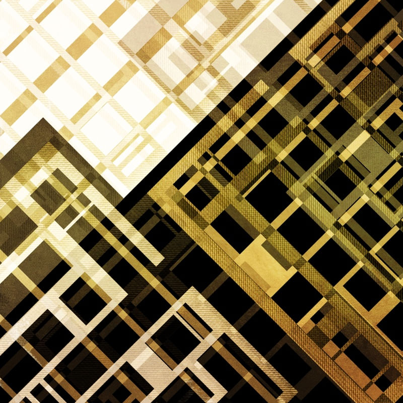 GET ON MY GOOD SIDE 1 OURO QUADRADO - GEOMETRICO ELEGANTE ART DECO ABSTRATO