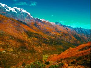 BOUNDLESS 2 TURQUESA AZUL LARANJA - MONTANHAS COLORIDO PAISAGEM