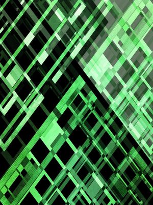 GET ON MY GOOD SIDE 2 ESMERALDA VERDE RETRATO - GEOMETRICO ELEGANTE ART DECO ABSTRATO