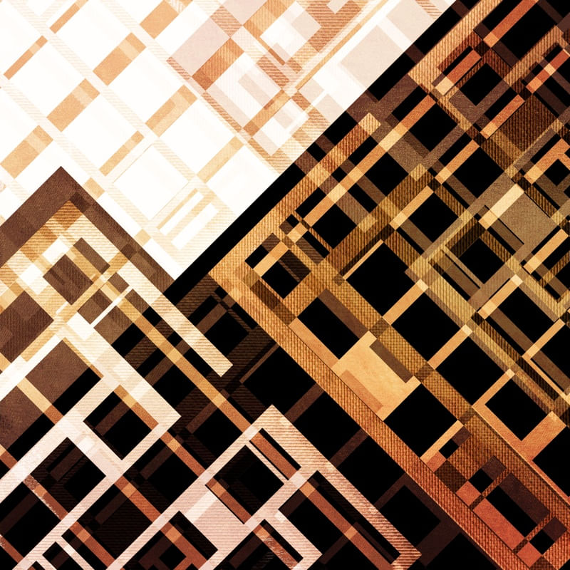 GET ON MY GOOD SIDE 1 LARANJA QUADRADO - GEOMETRICO ELEGANTE ART DECO ABSTRATO