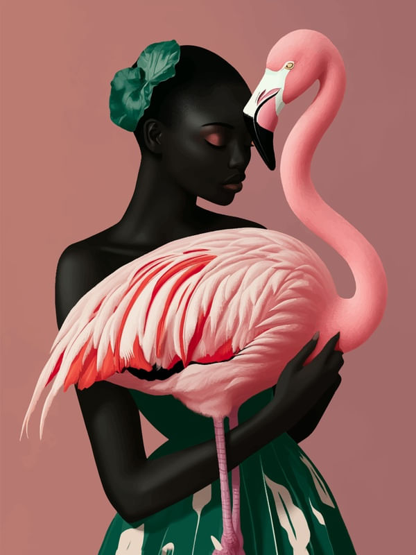MULHER COM CISNE BY AI 03