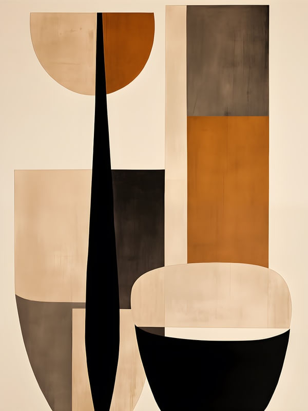 ORGANIC ABSTRACT - 150A - BY AI