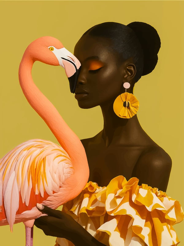 MULHER COM CISNE BY AI 01