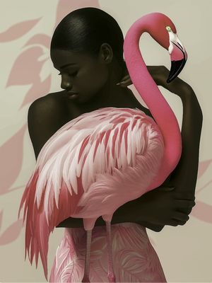 MULHER COM CISNE BY AI 06