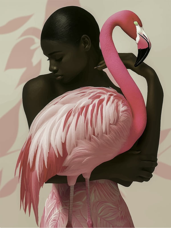 MULHER COM CISNE BY AI 06