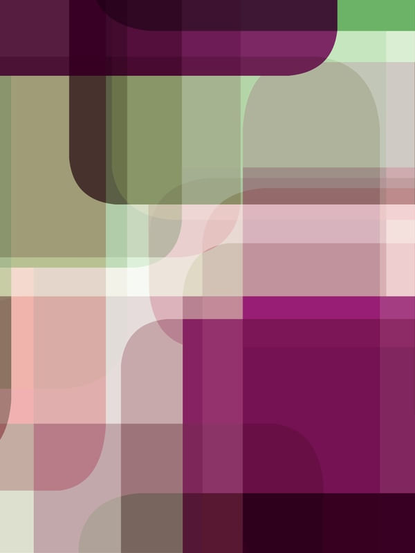 SHAPES ON SHAPES ROXO VERDE 2 - ABSTRATO GEOMETRICO FORMAS
