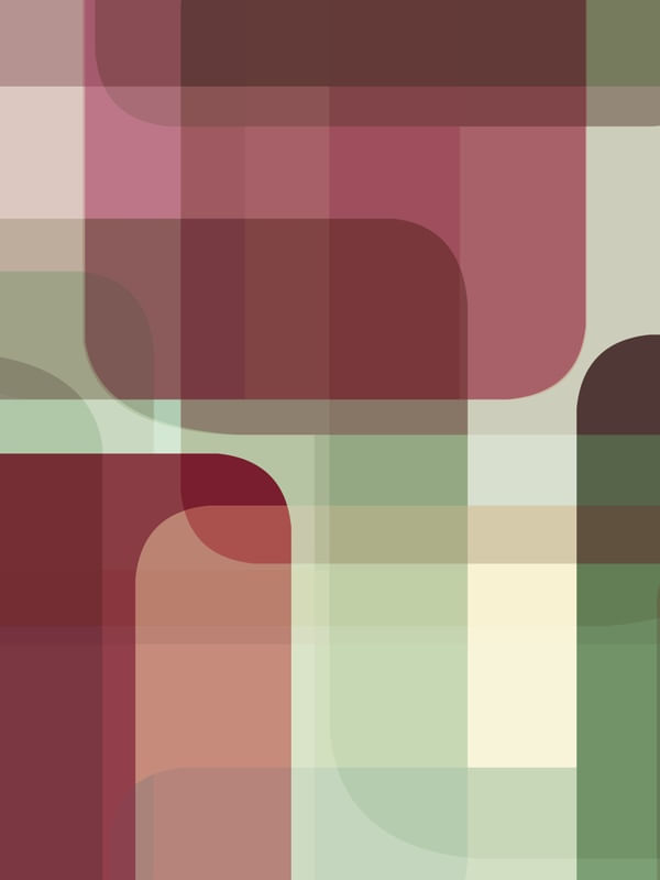 SHAPES ON SHAPES VERMELHO VERDE 1 - ABSTRATO GEOMETRICO FORMAS