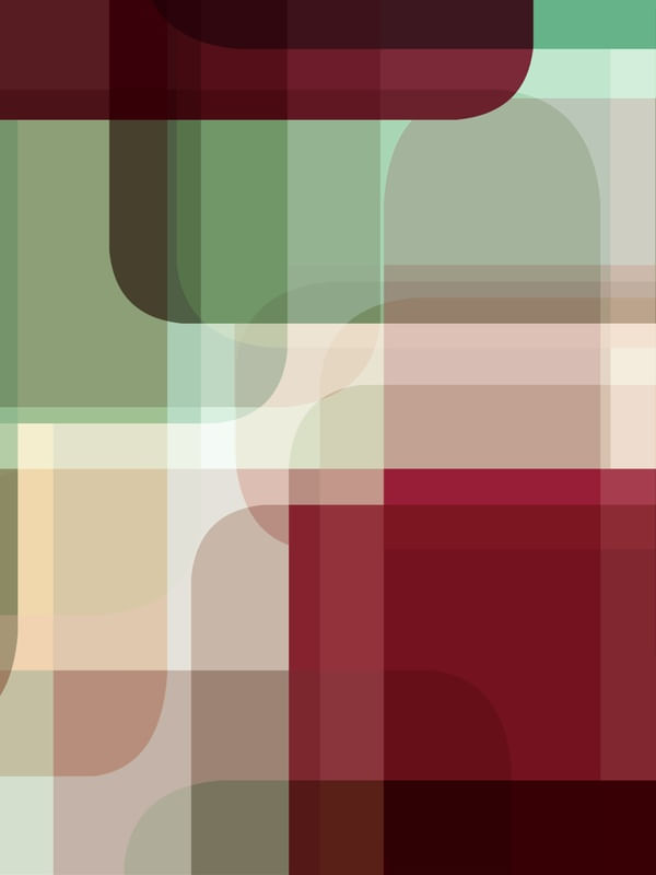 SHAPES ON SHAPES VERMELHO VERDE 2 - ABSTRATO GEOMETRICO FORMAS