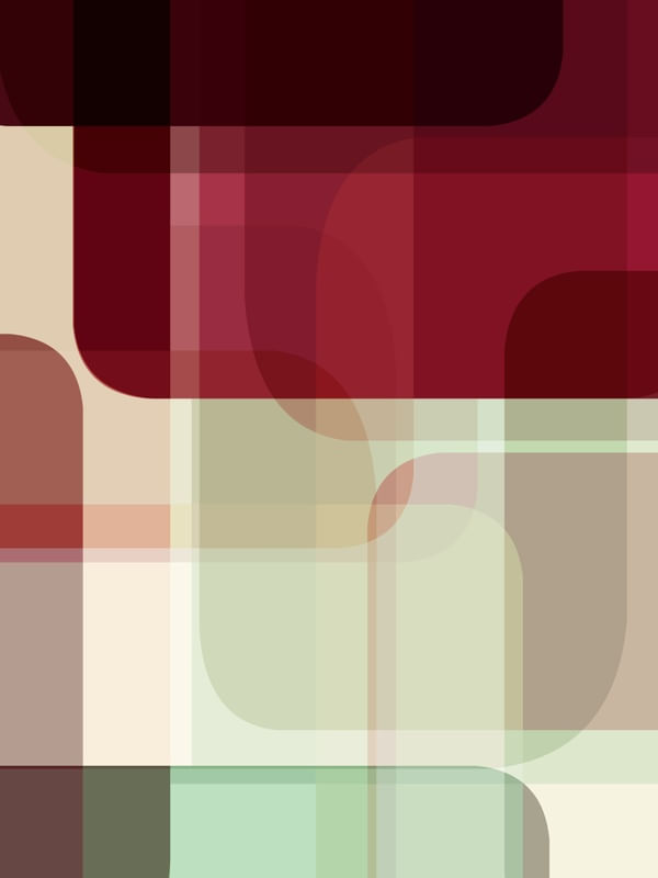 SHAPES ON SHAPES VERMELHO VERDE 3 - ABSTRATO GEOMETRICO FORMAS