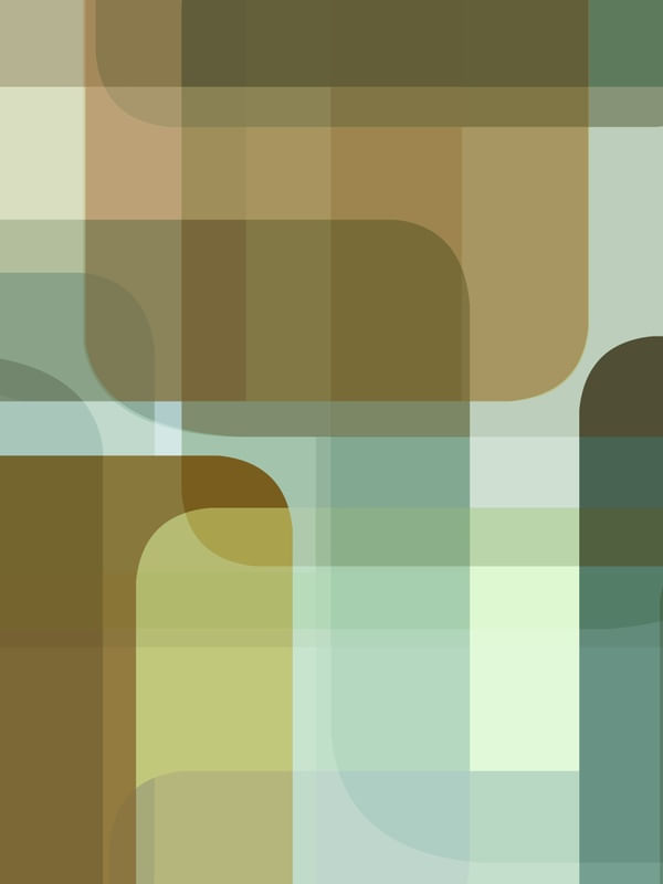 SHAPES ON SHAPES TAUPE MENTA VERDE 1 - ABSTRATO GEOMETRICO FORMAS