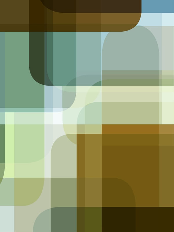 SHAPES ON SHAPES TAUPE MENTA VERDE 2 - ABSTRATO GEOMETRICO FORMAS