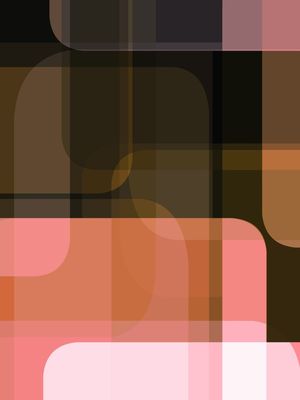 SHAPES ON SHAPES WARM RETRO 3 - ABSTRATO GEOMETRICO FORMAS
