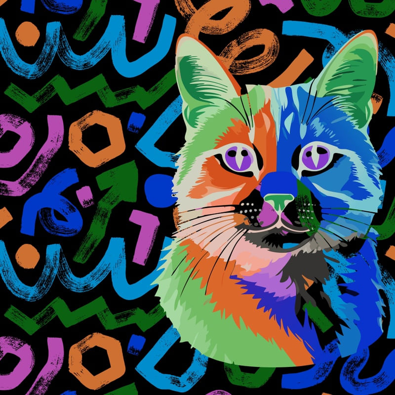 CAT POP ART IV