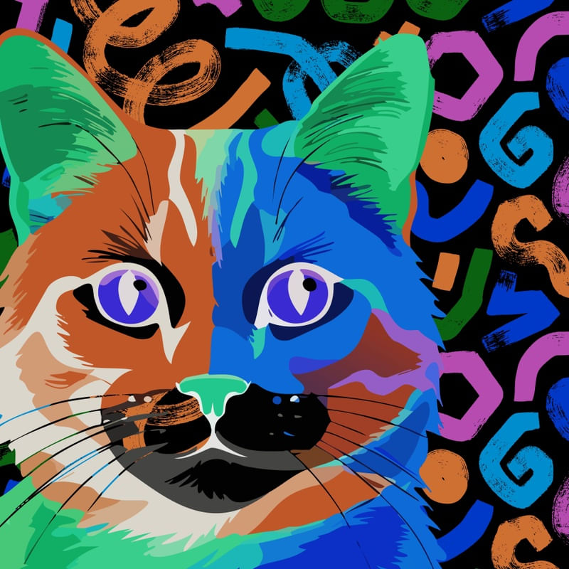 CAT POP ART VI