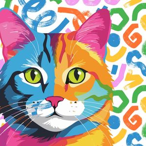 CAT POP ART VII