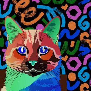CAT POP ART VIII
