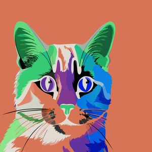 CAT POP ART XII