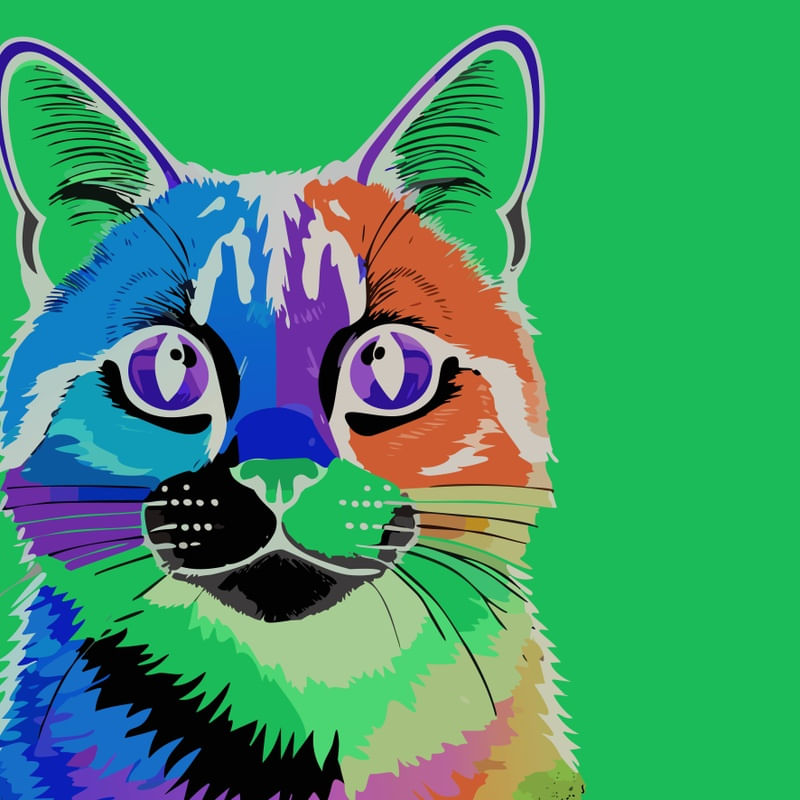 CAT POP ART XIV