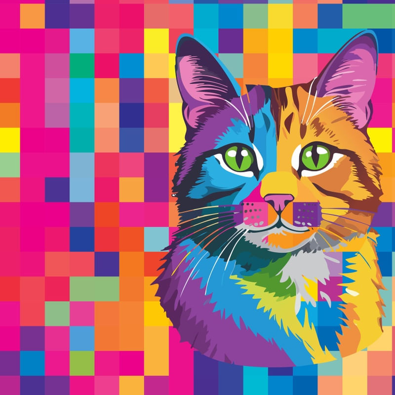 CAT POP ART XVI
